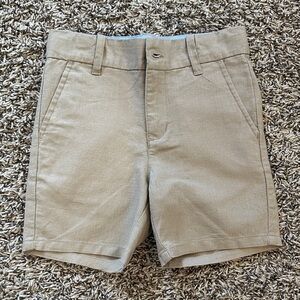 Janie and Jack Khaki Flat Front Shorts